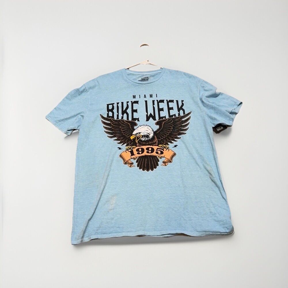 Philcos Mens Miami Bike Week 1995 Blue Shirt New Large